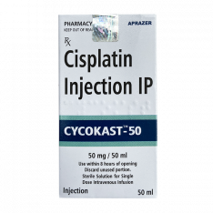 Цисплатин Cycokast 1мг/мл конц. для р-ра для инф. фл. 50мл (50мг)