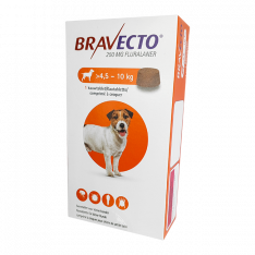 Бравекто для собак 4,5 - 10 кг ГЕРМАНИЯ! таблетки жевательные (для собак мелких пород) 250мг №1